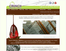 Tablet Screenshot of crunchcatering.co.uk